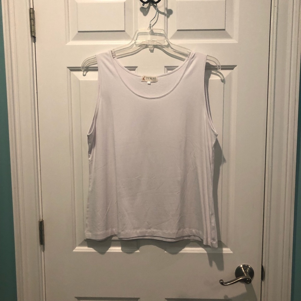 Texere White Tank Layering Top Size 2X
